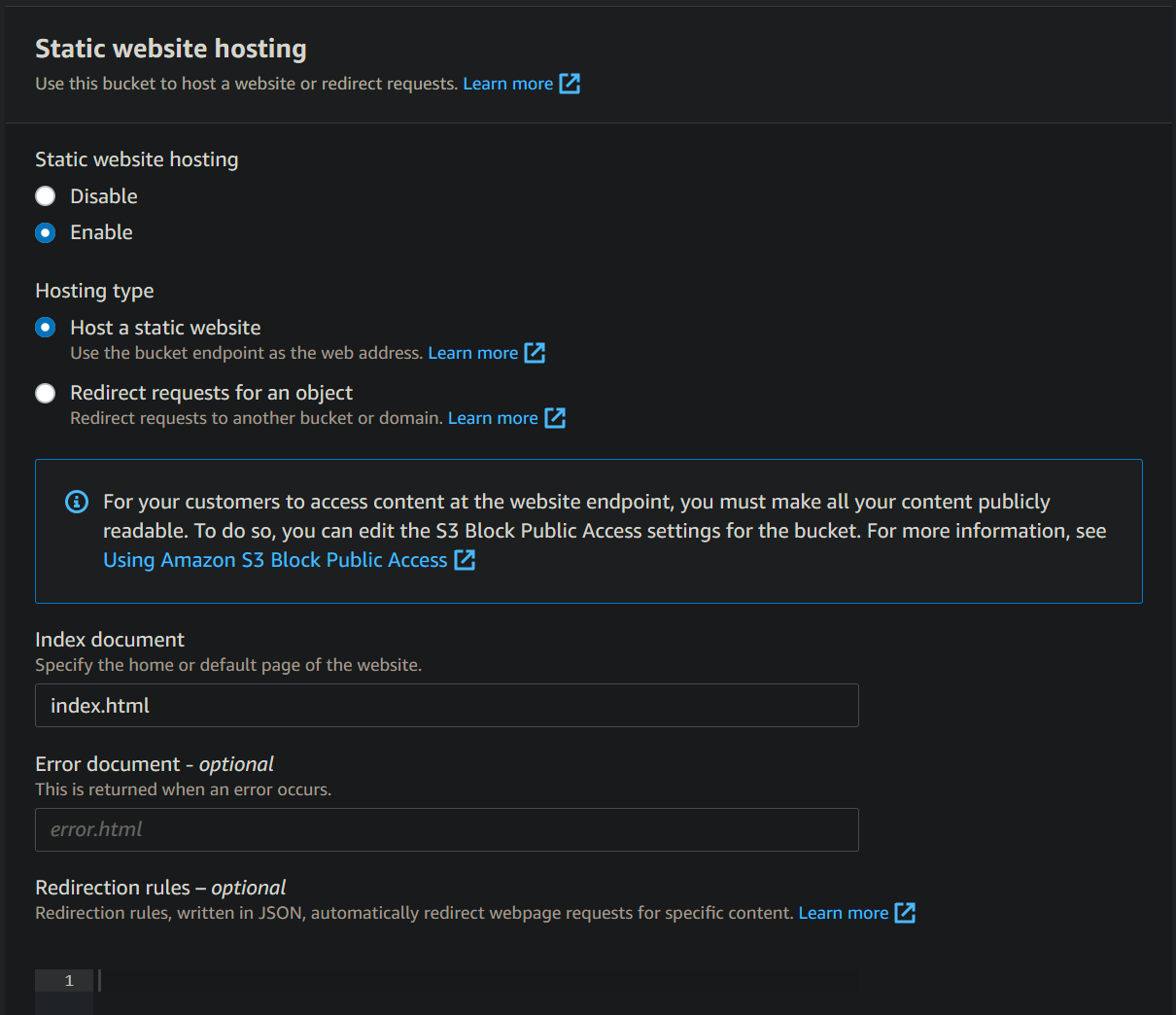 Image S3 Static Index