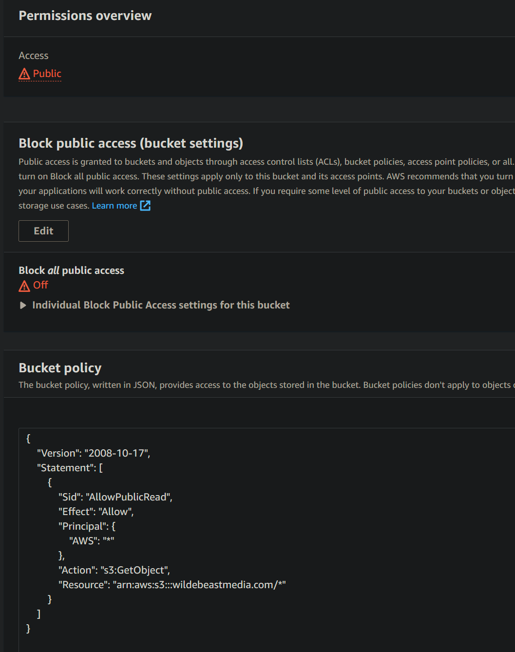 Image S3 Static Index